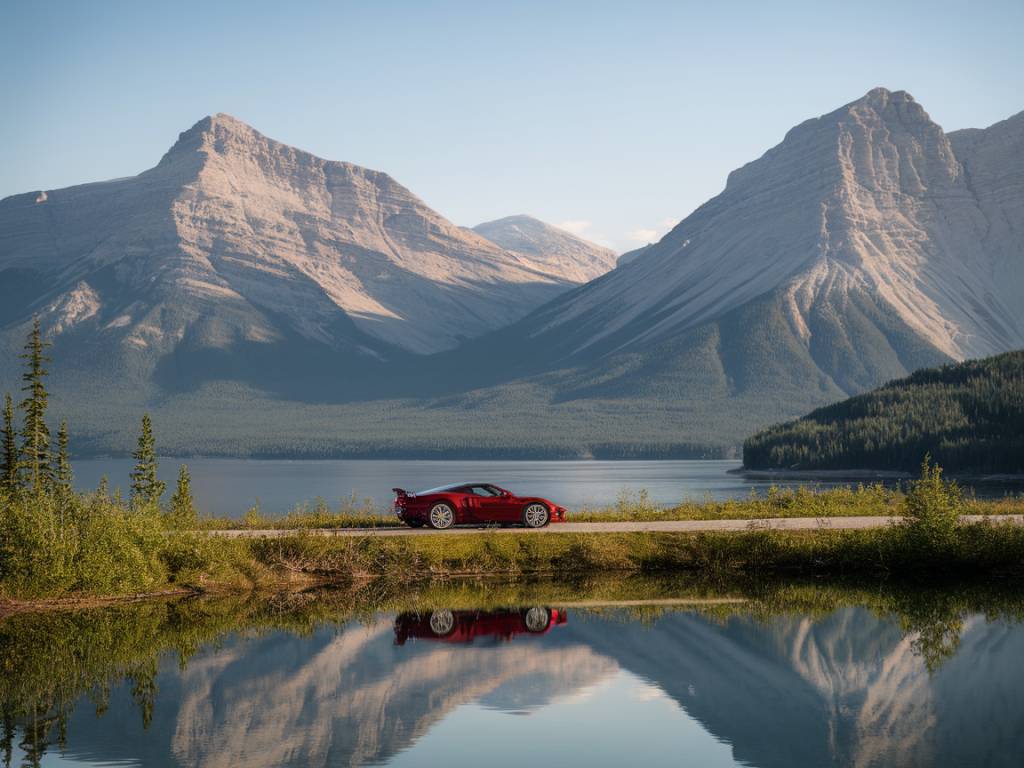 Lors d&rsquo;un roadtrip en supercar au Canada : à la conquête des Rocheuses et des lacs majestueux