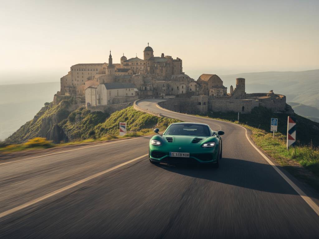 Supercars et routes de la Géorgie : roadtrip entre Caucase, monastères perchés et panoramas sauvages